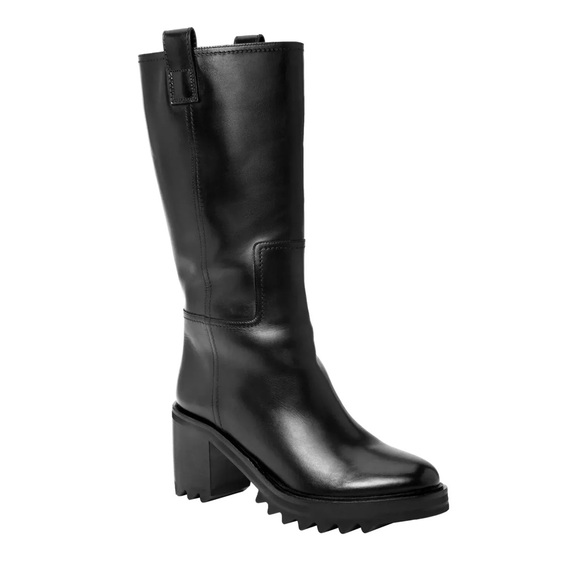 Tamara Mellon Easy Rider Black Leather Moto Boot NWOT - Picture 3 of 9